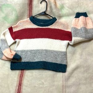 Colorful cropped sweater